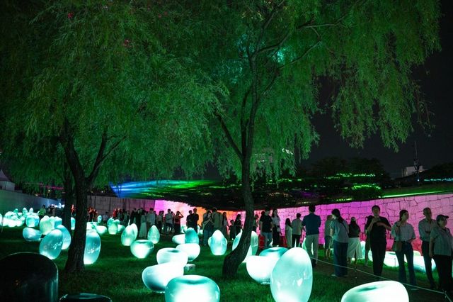 '서울라이트 DDP 2025 여름' 설치작품 모습