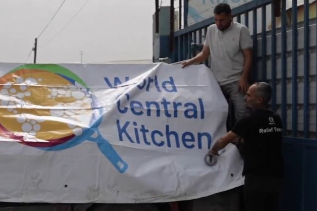 가자지구서 활동하는 WCK 직원들