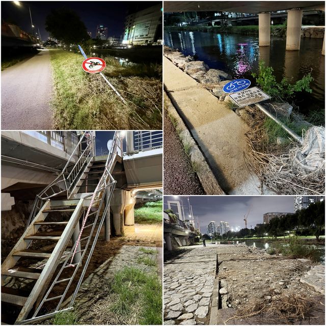 복구 미뤄진 광주천 수해 피해 현장