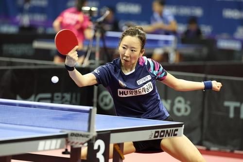 화성도시공사 양하은의 대통령기 대회 단식 경기 장면