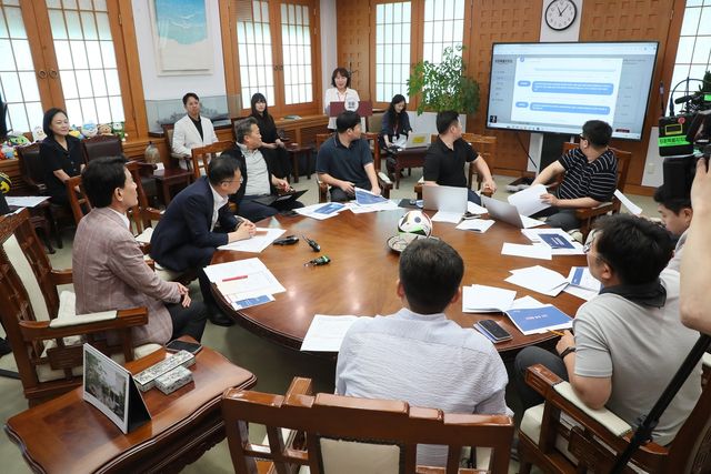 강원도청 인공지능 당직원 시연