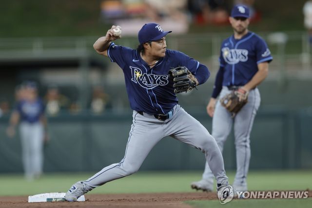 수비하는 탬파베이 김하성