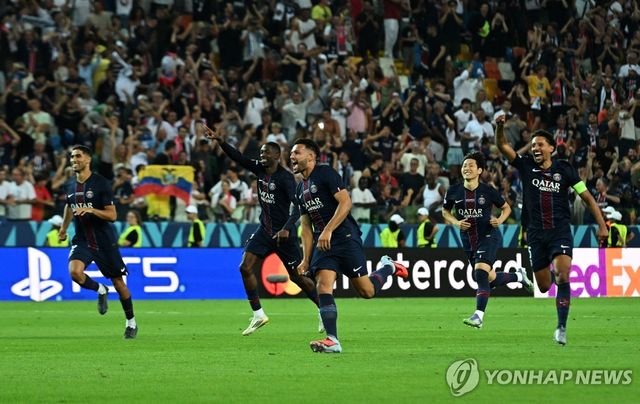승부차기 끝에 UEFA 슈퍼컵 우승한 PSG