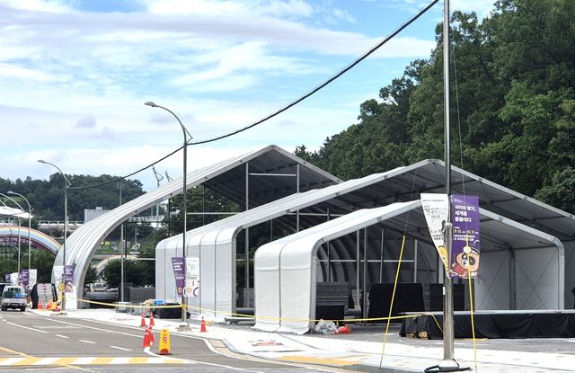 영동세계국악엑스포 시설물 설치