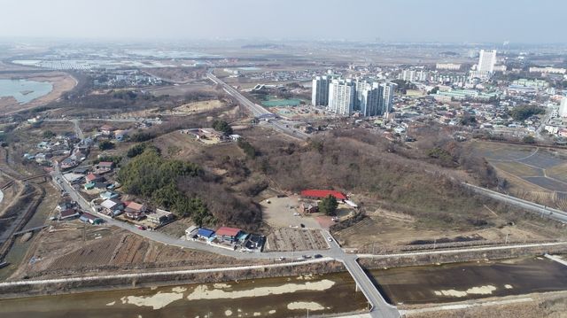 완주 삼례토성 전경