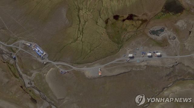 위성사진이 포착한 러시아 판코보 시험장의 장비 모습