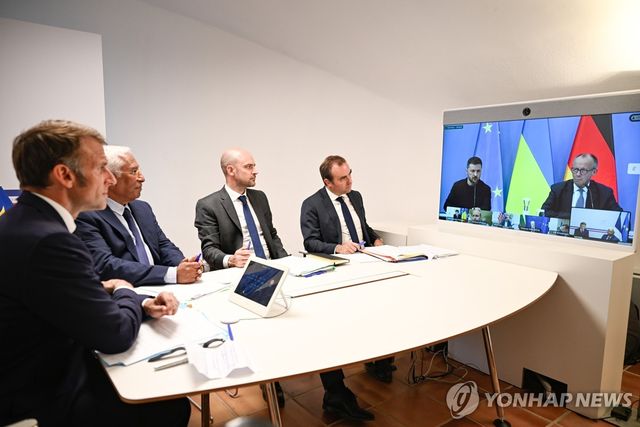 미·러 정상회담 앞두고 회상회의 하는 유럽 지도자들