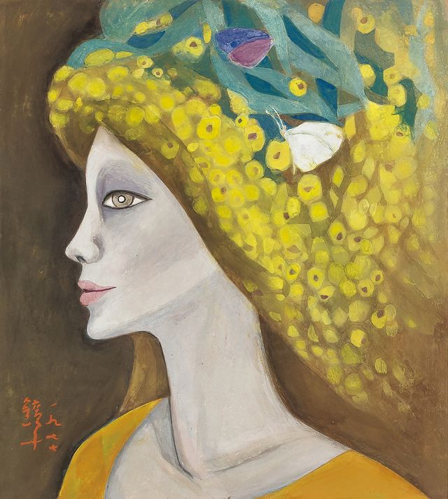 천경자 '미모사 향기'