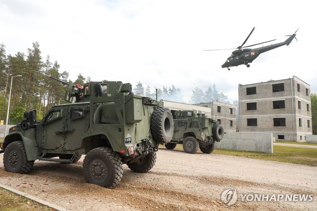 폴란드군 연합 훈련 모습 