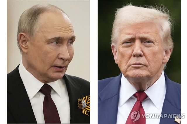 블라디미르 푸틴 러시아 대통령과 도널드 트럼프 미국 대통령