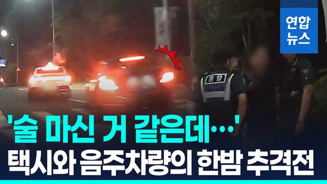 [영상] '술 마신 거 같은데…' 택시기사의 집요한 음주차량 추적 - 2