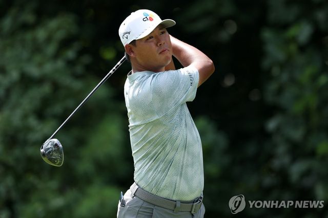 김시우의 2라운드 경기 모습