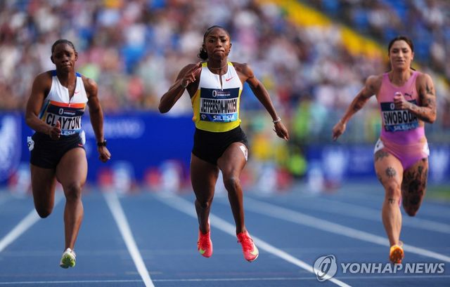 제퍼슨, 실레지아 다이아몬드리그 여자 100ｍ 우승