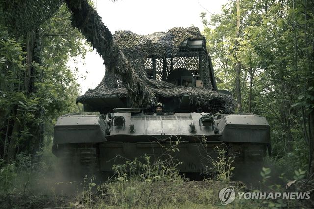 우크라이나 전선의 러시아군 전차