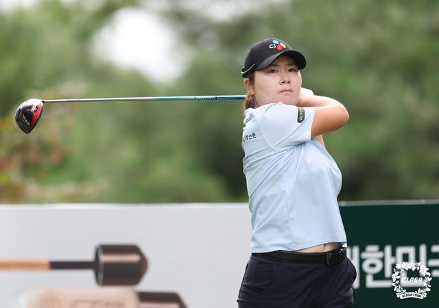 홍정민의 티샷.