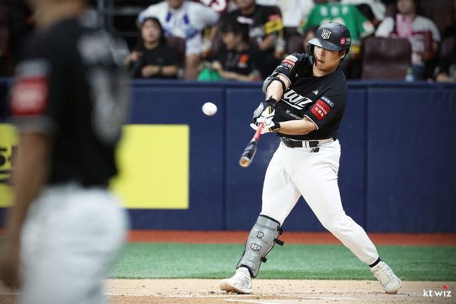 2안타 2타점 활약을 펼친 kt 강백호