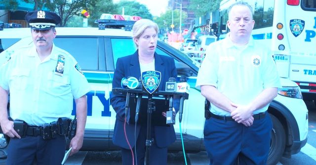 사건 브리핑하는 제시카 티쉬 뉴욕경찰청장