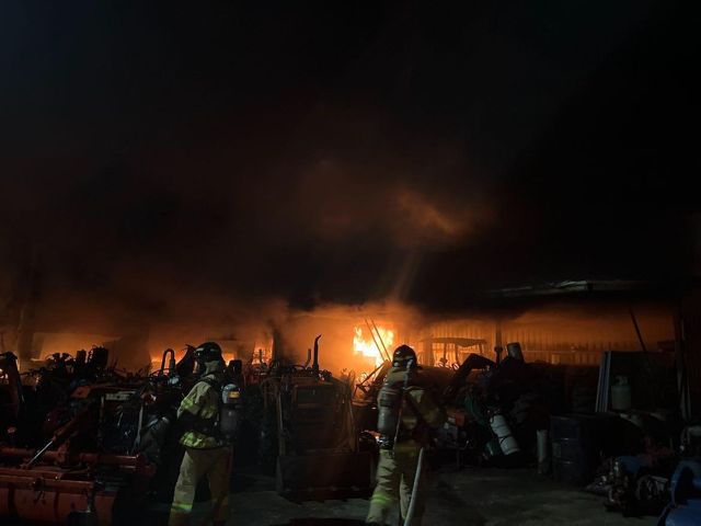 인제 농기계수리센터서 화재 진화