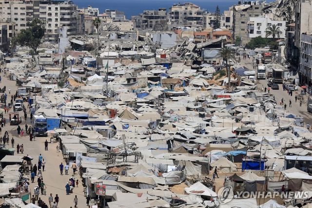가자지구 남부 난민촌