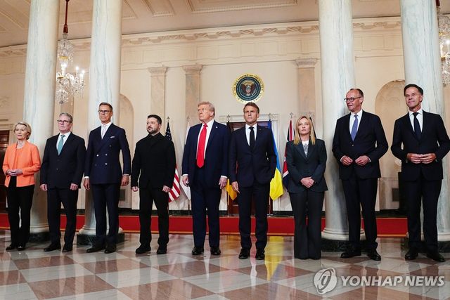 트럼프 대통령과 우크라이나, 유럽 정상들