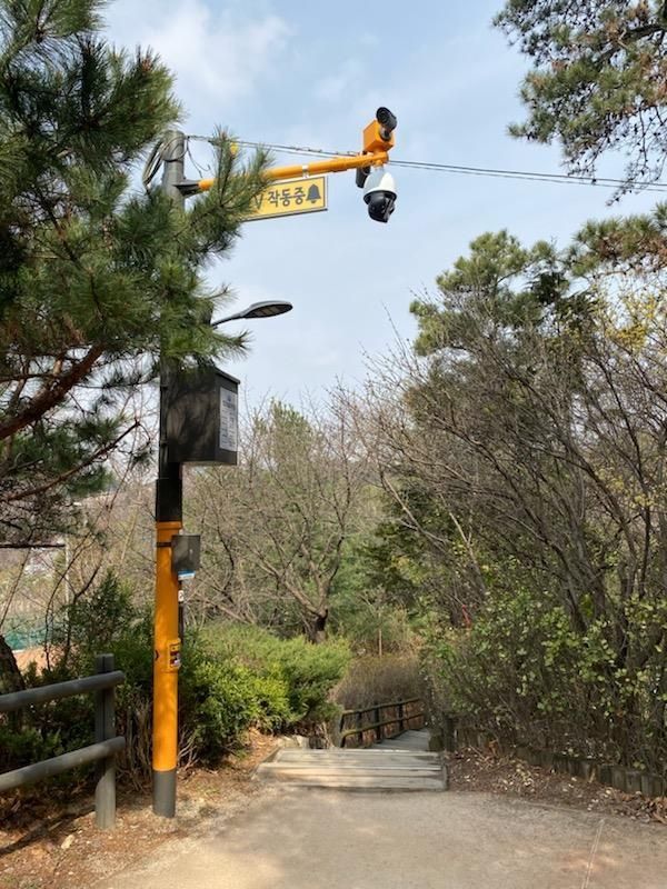 응봉공원 내 지능형 CCTV