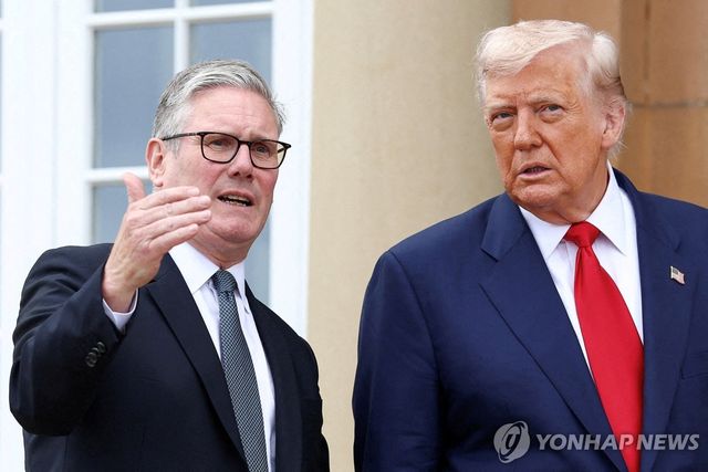 키어 스타머 영국 총리와 도널드 트럼프 미국 대통령