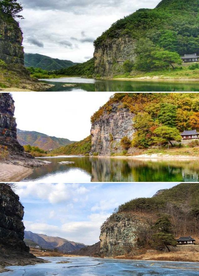 계절별 안동 고산정 일원 전경