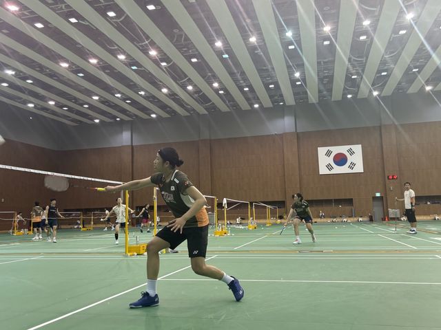훈련 중인 배드민턴 '세계 최강' 안세영