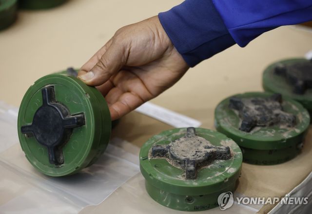 태국-캄보디아 국경서 발견된 대인지뢰