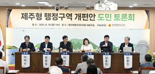 제주형 행정구역 개편안 도민 토론회