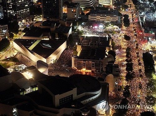 이스라엘의 가자지구 전쟁 종식 촉구 시위