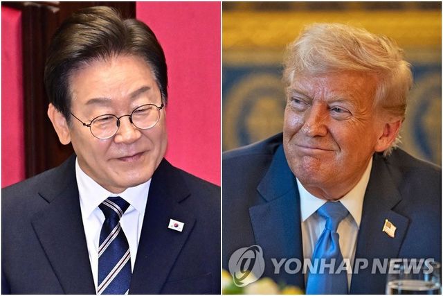 이재명 대통령(왼쪽)과 트럼프 미국 대통령