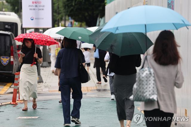 비 내리는 출근길