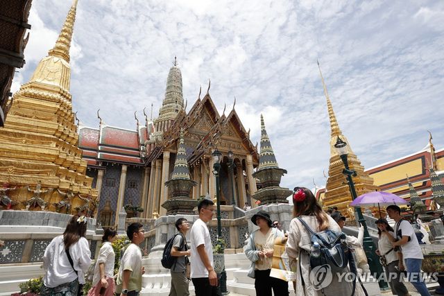 태국을 찾은 외국인 관광객
