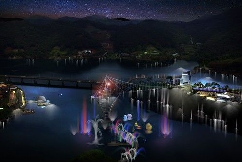 칠갑호 야간 조명 조성사업 조감도