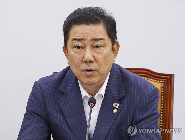 원내 대책 발언하는 김병기 원내대표