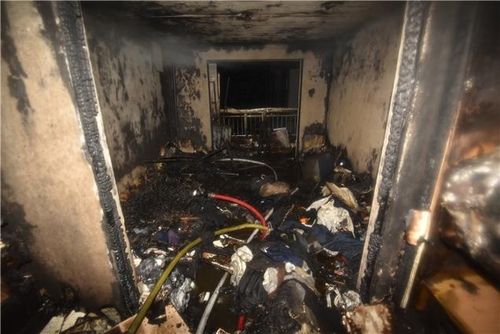 서울 도봉구 쌍문동 아파트 화재 현장