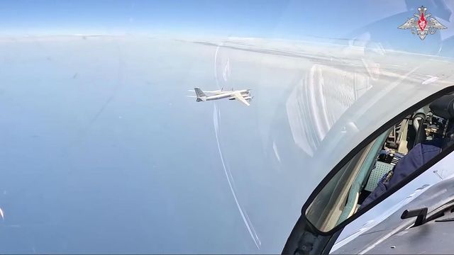 "동해상 비행중인 러 전략폭격기"