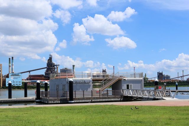 2023년 준공 이후 아직 개장하지 못한 포항 형산강 보트 계류장