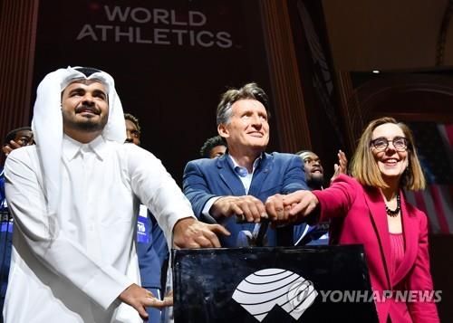 셰이크 조안 빈 하마드 알 타니 카타르올림픽위원회 위원장(맨 왼쪽)
