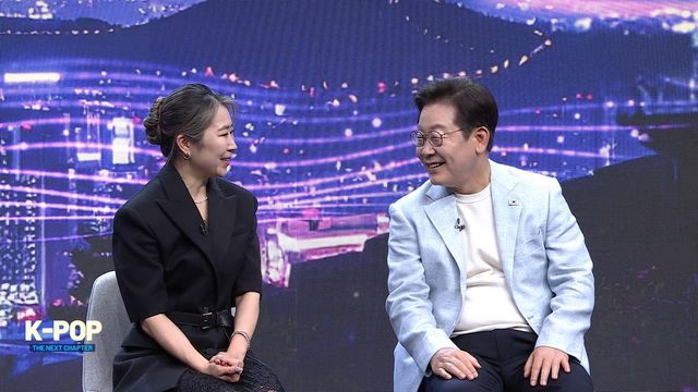 '케이팝 데몬 헌터스'의 매기 강 감독(좌)과 이재명 대통령