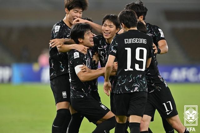 지난 4월 사우디아라비아에서 열린 U-17 아시안컵 당시 U-17 대표팀 선수들.