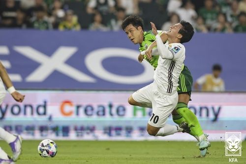 전북=강원 경기 장면.