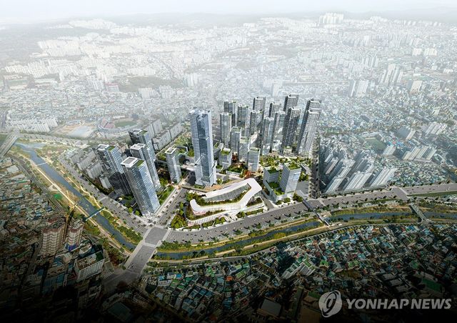 광주 전방·일신방직 부지 개발 조감도