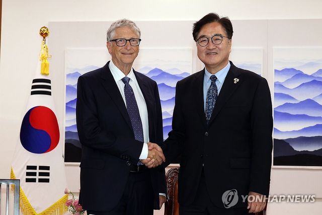 빌 게이츠 이사장 만난 우원식 국회의장