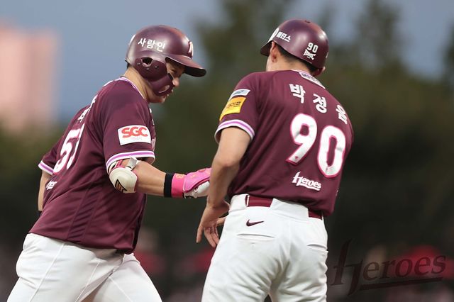 3점 홈런을 터트린 키움 최주환