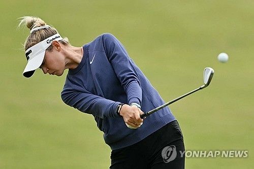 코르다의 아이언 샷.