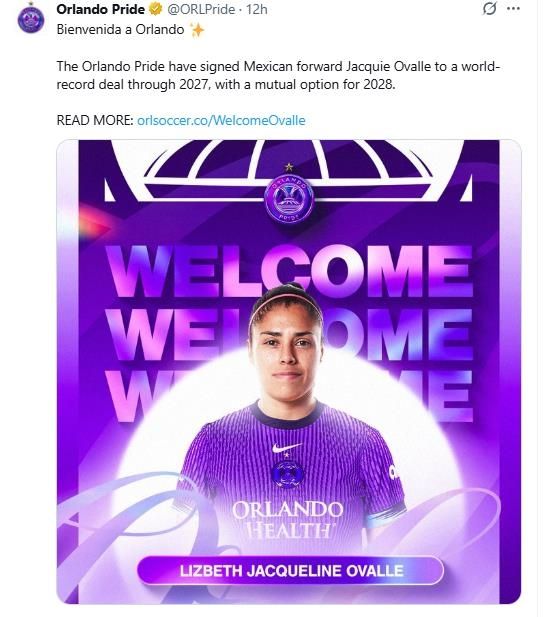 오바예의 영입을 발표한 올랜도.