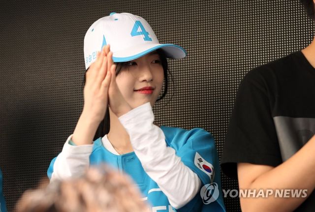 2017년 대선 당시 아버지 응원하는 유담