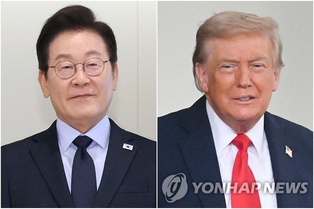 이재명 대통령(왼쪽)과 트럼프 미국 대통령